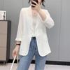 Women's Seven Quarter Sleeve Suit Jacket Spring Summer Korean Style Temperament, Slim Fit and Slimming Suit Women's