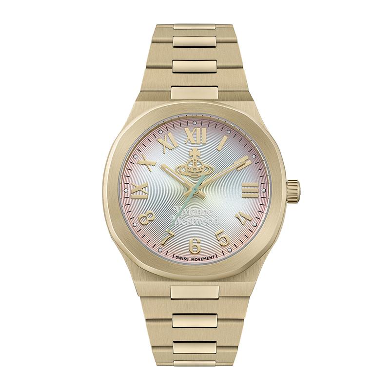 Vivienne Westwood Quartz Watch Stainless Steel Band 37.5mm Color Dial Gradient High-End Women watches DWVV318MTGD