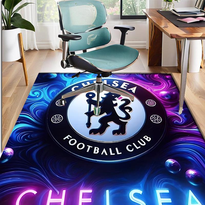 football club.C Pattern Rug, Indoor/Outdoor Mat, for Picnic, Gameroom, Bedroom, Office, Living Room, Home Decor Carpet, Birthday Gift
