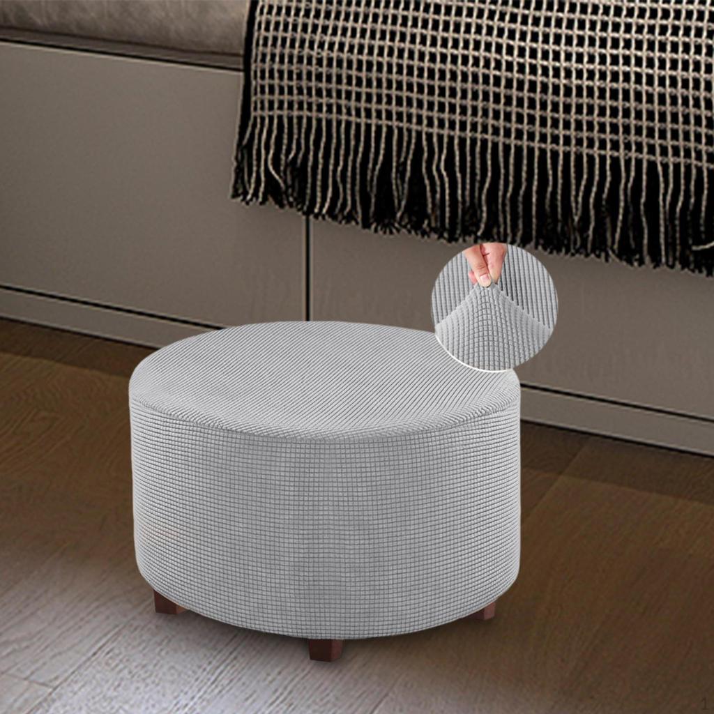 Накидка на пуфик для ног для уютного домашнего декора