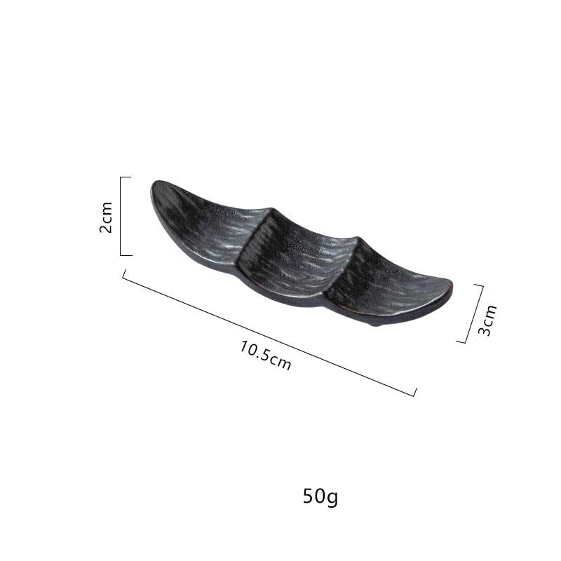 Ship Shape Ceramic Chopstick Rest New Household Stone Texture High End Hotel Utensils Solid High Aesthetic Creative Tableware