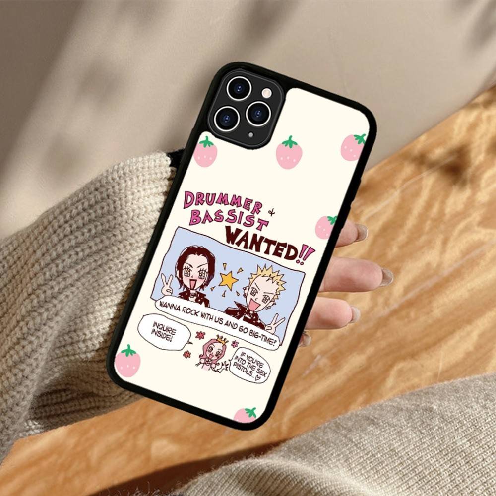 Крутой чехол для телефона с Наной Осаки из аниме Для iphone 11 12 13 14 15 Pro Max 17 16 Plus Жесткая задняя крышка из ПК+ТПУ
