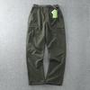 Men's Plus Velvet Thick Winter Cargo Pants - Loose, Multi-Pocket, Windproof, Waterproof, Quick-Drying.