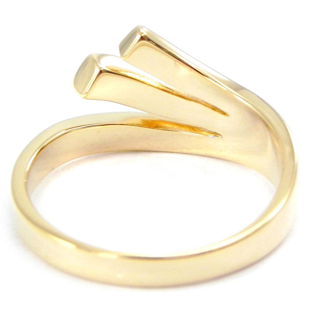 Двухцветное позолоченное кольцо 'Choreography'