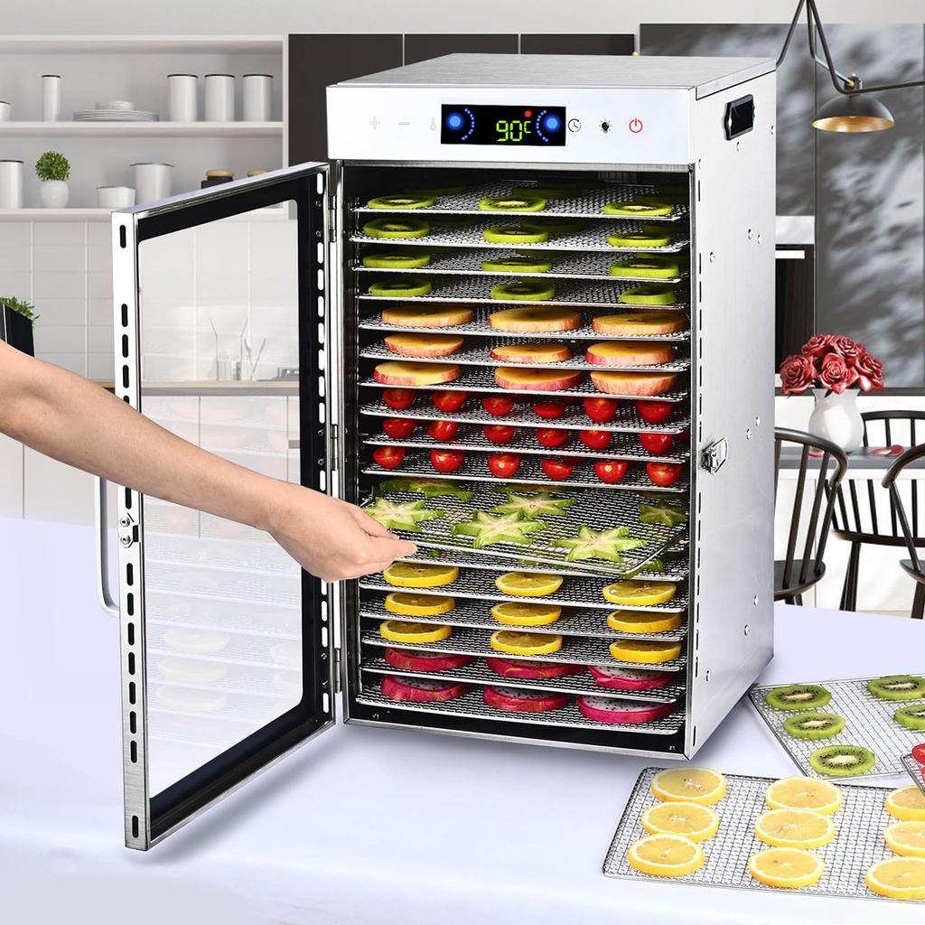 Iproods Food Food 18 Stainless Food Food with Hot Air Circulation for Commercial for Home Japanese Recipe Instruction Manual Included Dryer, Dryer,