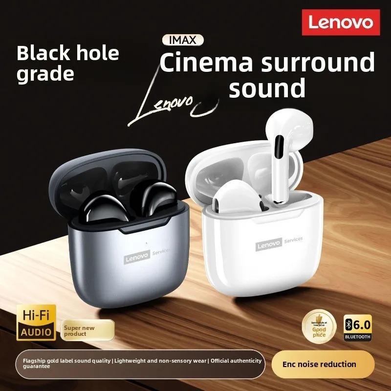 Оригинальные беспроводные наушники Lenovo LE201 Bluetooth 6.0 Вкладыши ENC Шумоподавление при звонках Сверхнизкая задержка Объемный звук
