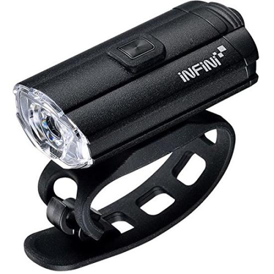 Налобный фонарь Infinitron 100, белый светодиод, USB-перезаряжаемый, черный, I-280P, (LPF17100)
