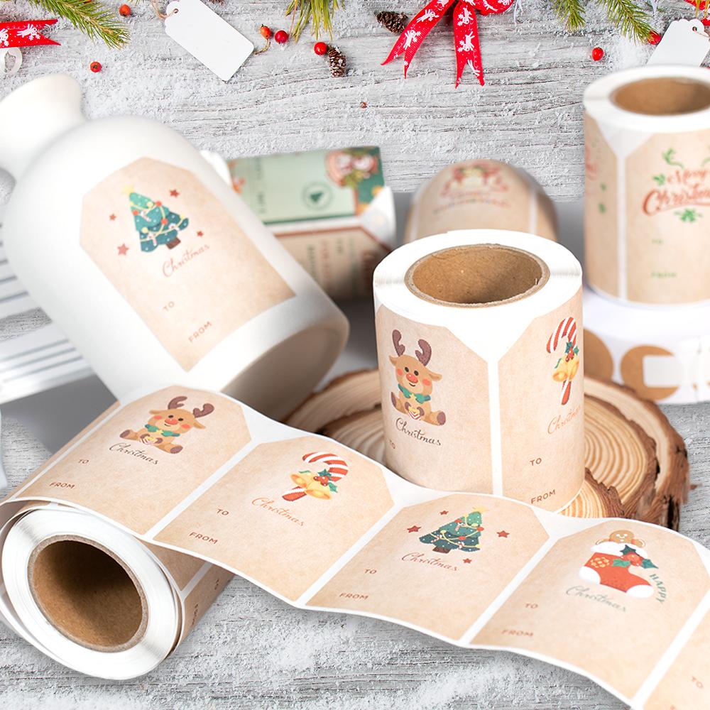 Roll/210pcs Vintage Birthday Stickers 2x3in Happy Birthday Stickers, Gift Wrap Labels, Christmas Labels, Sticker Labels