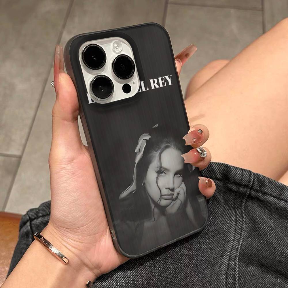 Певица Лана Дель Рей Гофрированный Узор Для IPhone 17 16 15 14 13 12 11 16 Pro Max Plus Pro Нескользящий Чехол Для Телефона