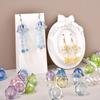 10pcs DIY Petal Charms Beads Transparent Keychain Pendant New Wind Bell Beads  Earring Jewelry