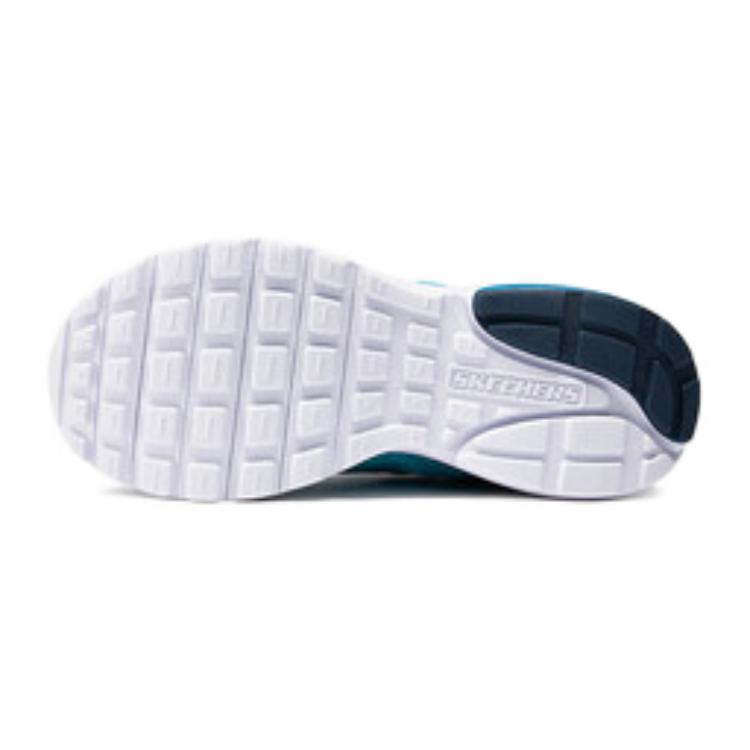 Skechers Детские мужские удобные прочные дышащие повседневные кроссовки Детские кроссовки Сине-зеленые 403834L-NVTQ
