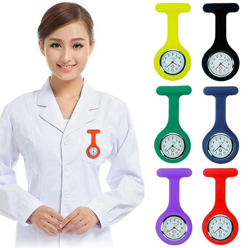 High Quality Silicone Nurse Watch Solid Medical Pocket Watch Pin Pocket Watch Hanging Watch Brooch Decor Quartz