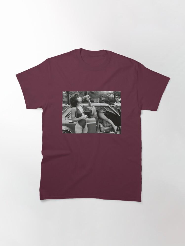 Jane Birkin Jane Birkin Drinking Wine in Paris Classic T-Shirt