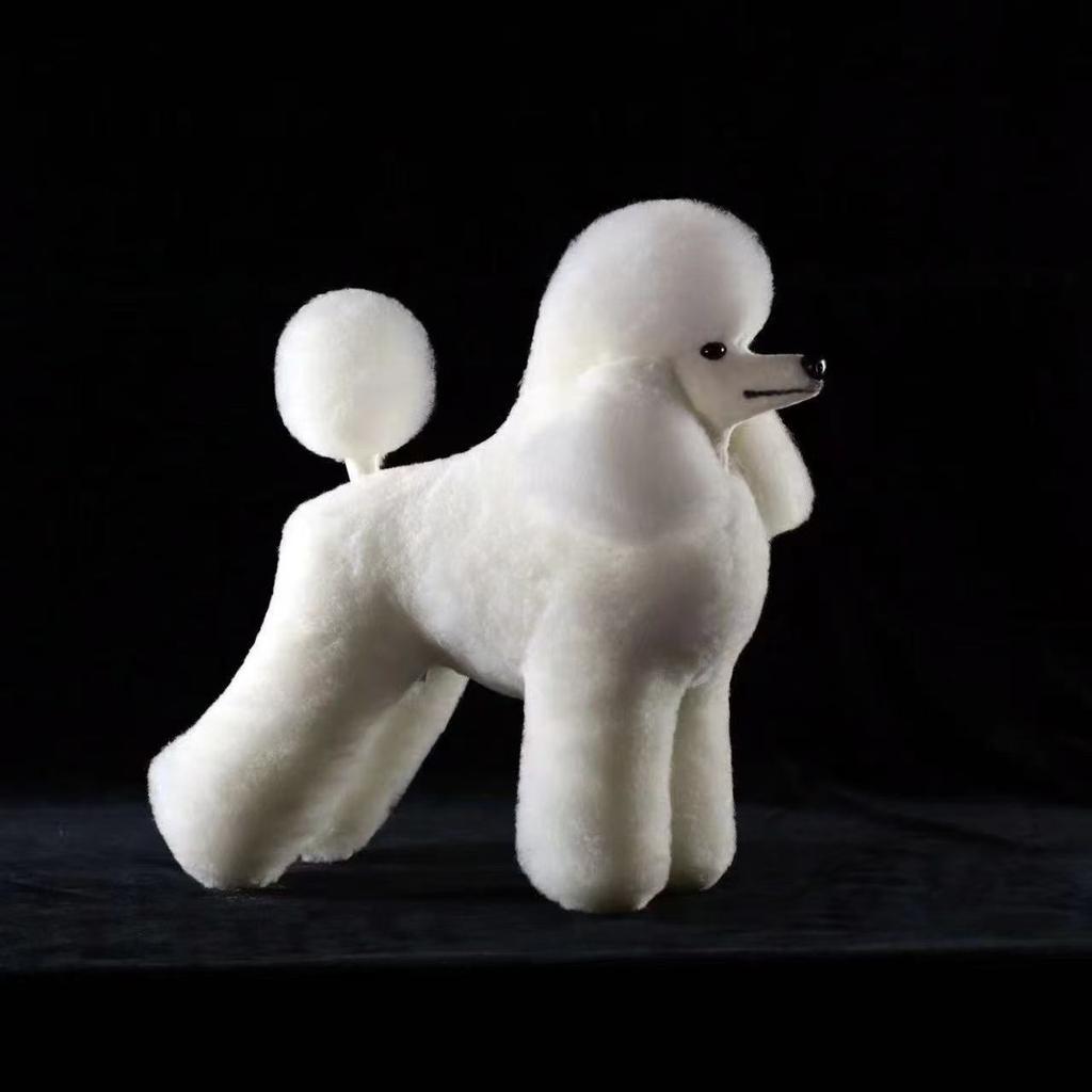 Pet Dog Model Hair Beautician Practice Trimming Standard Poodle/Teddy/Bichon Full Body 1:1 Simulation Skeleton 3