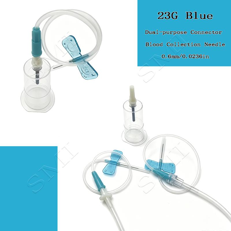 Disposable Dual Use Blood Collection Needle Set with Needle Holder Pet Venous Blood Collection Clinic Hospital