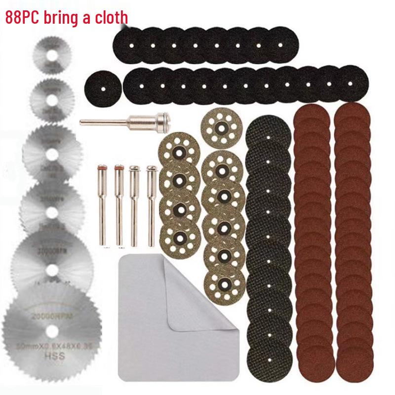 High-Speed Steel Saw Blades Set for Woodworking - Small, Thin Cutting Blades for Electric Grinders and Drills