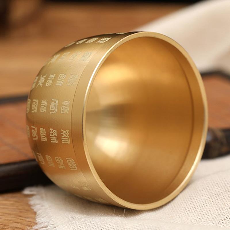 Чаша Сокровище Медный таз Богатство Предложение Хорошая статуя Деньги Удача Удача Шуй Фэн Порсперит Чаши удачи Китайская золотая латунь