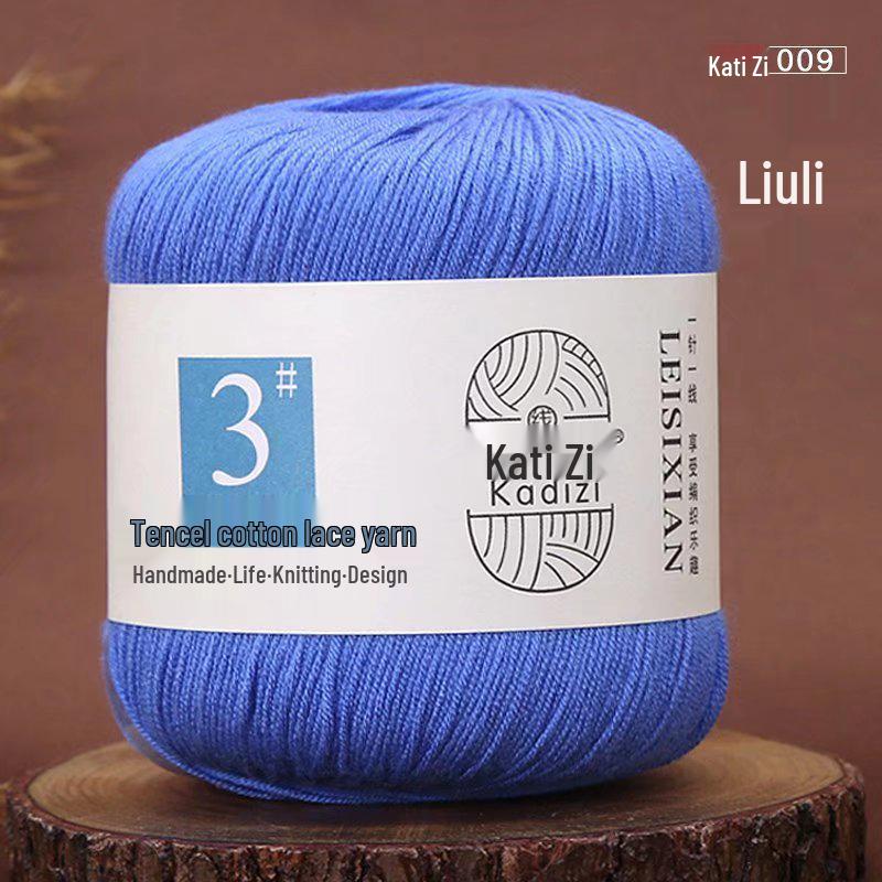 Мерсеризованная хлопковая кружевная пряжа №. 3: Вязание крючком своими руками для детей - Весенне-летний свитер и пальто - Бесплатная доставка