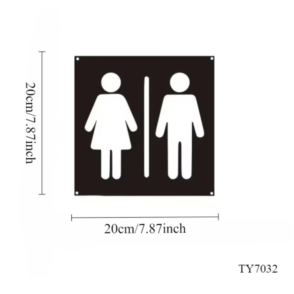 Шикарный акриловый знак для ванной комнаты - 3D-индикатор двери туалета для ресторанов, кафе и торговых центров - знак для мужской и женской ванной комнаты