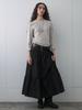 Gijun Shirring Full Skirt Black
