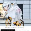 Bicycle Raincoat for Mountain Bikes, Unisex, Suitable for Cycling, for Middle and High School Students, Single-Person Full-Body Stylish Rain Poncho
