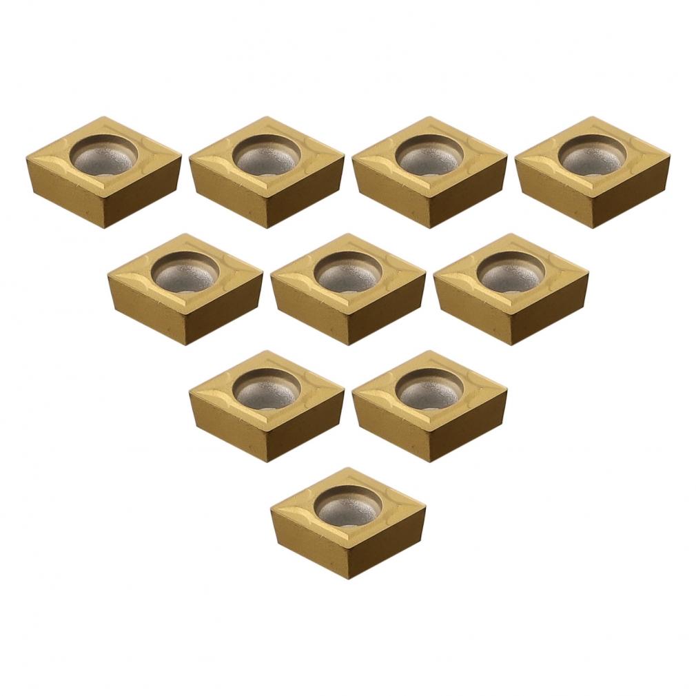 AU 10 шт. Сменные твердосплавные пластины CCMT09T304 VP15TF CCMT 09 T3/CCMT32.51 Набор пластин