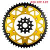 12T 45T-52T 520 Chain Motorcycle Front & Rear Sprocket For SUZUKI RM125 RMZ250 RM-Z 250 RM 125 Y N P R S T V W X K1 K2 K3 K4 K5