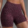 Seamless 3d Tie Dye High Waist Leopard Yoga Shorts For Women
