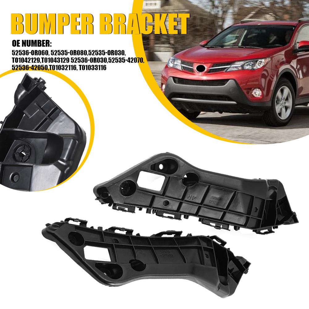 2 шт. Левый+Правый Кронштейн крепления бампера Подходит для Toyota RAV4 2006 2007 2008 2009 2010 2011 2012 2013 2014 2015 2016 2017 2018