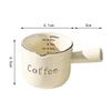 90Ml Concentrate Ceramic Graduated Measuring Cup With Handle Liquid Container Milk Cup