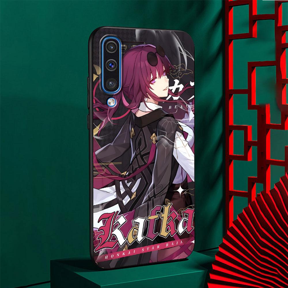 Чехол для телефона Samsung Galaxy A03 A04s A20 A30 A20e A70 A70s A50 A40 A30s A50s A20s A10s, TPU, Черный, с изображением Rail Kafka Honkai Star