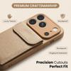 Применимый кожаный чехол для iPhone17promax, чехол-кошелек, чехол для мобильного телефона, Apple 16 простой кожаный матовый противоударный защитный чехол.