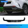 Комплект обвеса кузова Lexus NX 22-25 Глянцево-черный: Передний сплиттер, Задний диффузор, Пороги