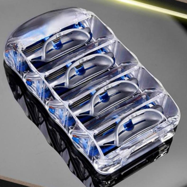 4 шт./лот мужские лезвия для ухода за лицом мужские лезвия для бритья