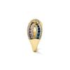 Bague - LUXENTER - Alnis - alliage métallique - zircone multicolore - finition or jaune 18 carats