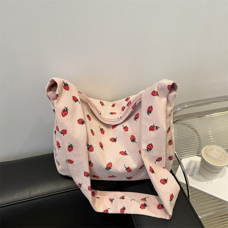 Summer Portable Tote Bag Large Capacity Beautiful Simple Fashion College Style Casual Personality Shoulder Bag