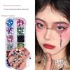 Face Stickers with Rhinestones, Eye Makeup, Bright Diamonds, Tear Diamonds, Pearls, Butterfly Face Stickers for Concerts, Music Festivals, and Dance