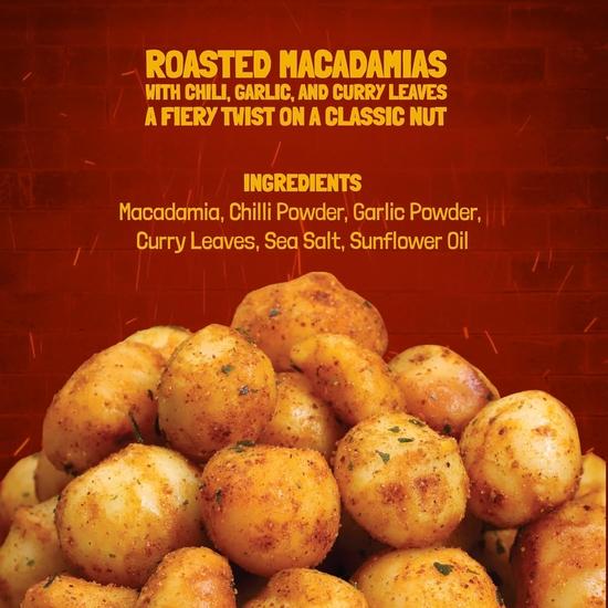 PUREHEART Nutreat Chile Zing Australian Macadamias – Spicy Roasted Macadamia Nuts | Buttery Crunch Snack | 230g | Gluten-Free & Keto-Friendly