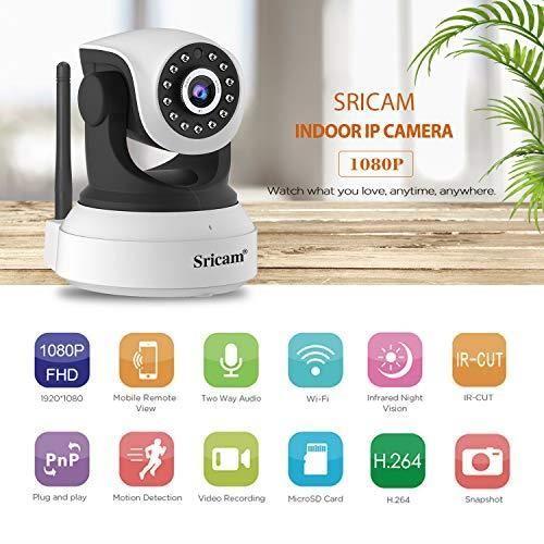 Caméra de Sécurité - Sricam - SP017 - Détection de mouvement - Vision nocturne infrarouge - 720p