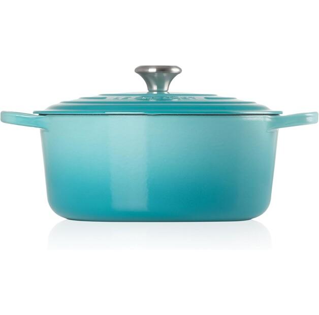 Cast Iron Roaster Le Creuset Signature Round 28 Cm Caribbean 6.7 L (21177281702430)