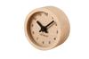 KATOMOKU Muku Mini Clock Round Black Wooden Table Clock km-26BK 85×85×46mm