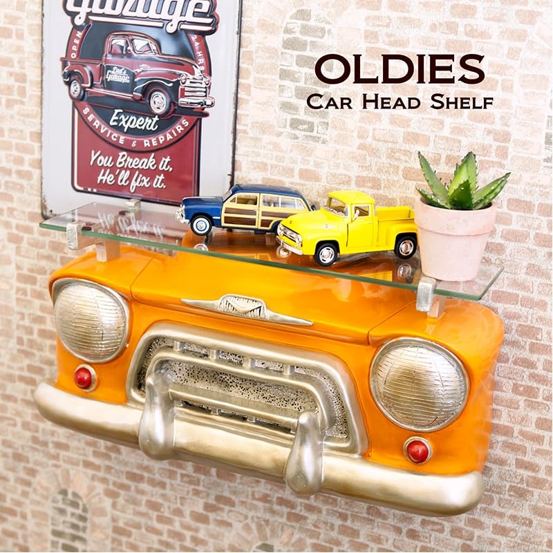 Старые HEAD Полка Тележка Грузовик ОРАНЖЕВЫЙ см GK90852 [Akizuki Trading] [CAR (Пикап ИЛИ)] Прибл.. Ш42,5 × Г13,5 × В21,5