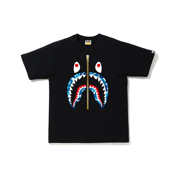 A Bathing Ape zip shark short-sleeve T-shirt 1G30-110-015