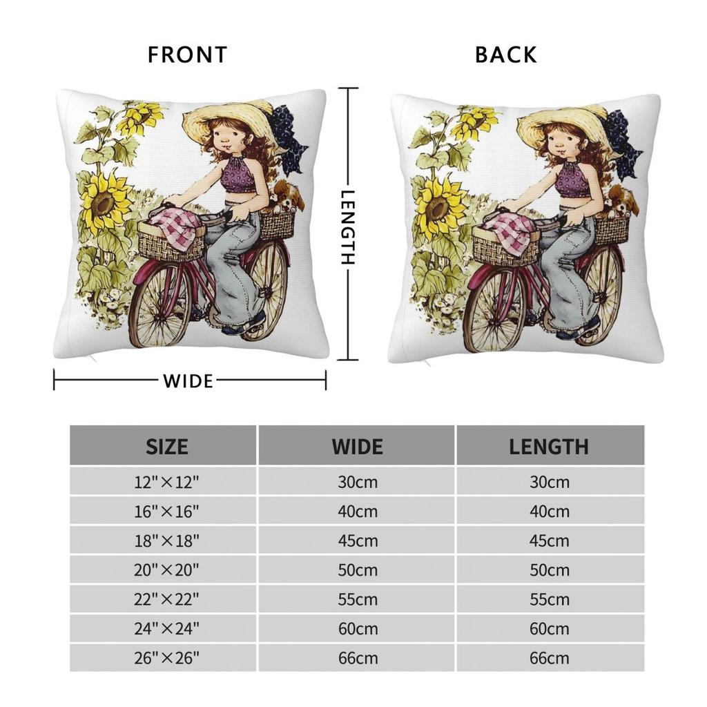 Kawaii Sarah Kay (28) Square Pillowcase Pillow Cover Cushion Throw Pillow For Home Bedroom Car
