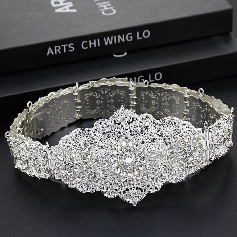 Женский металлический пояс золотого цвета с кристаллами, регулируемая длина, свадебные украшения