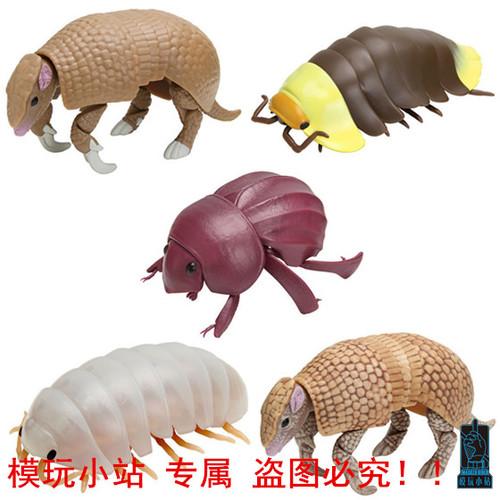 Bandai Genuine Gashapon Toys Biological Simulation Model Pillbug Armadillo Joints Movable Action Figure Ornament Poseable Articulated Scale Detailed