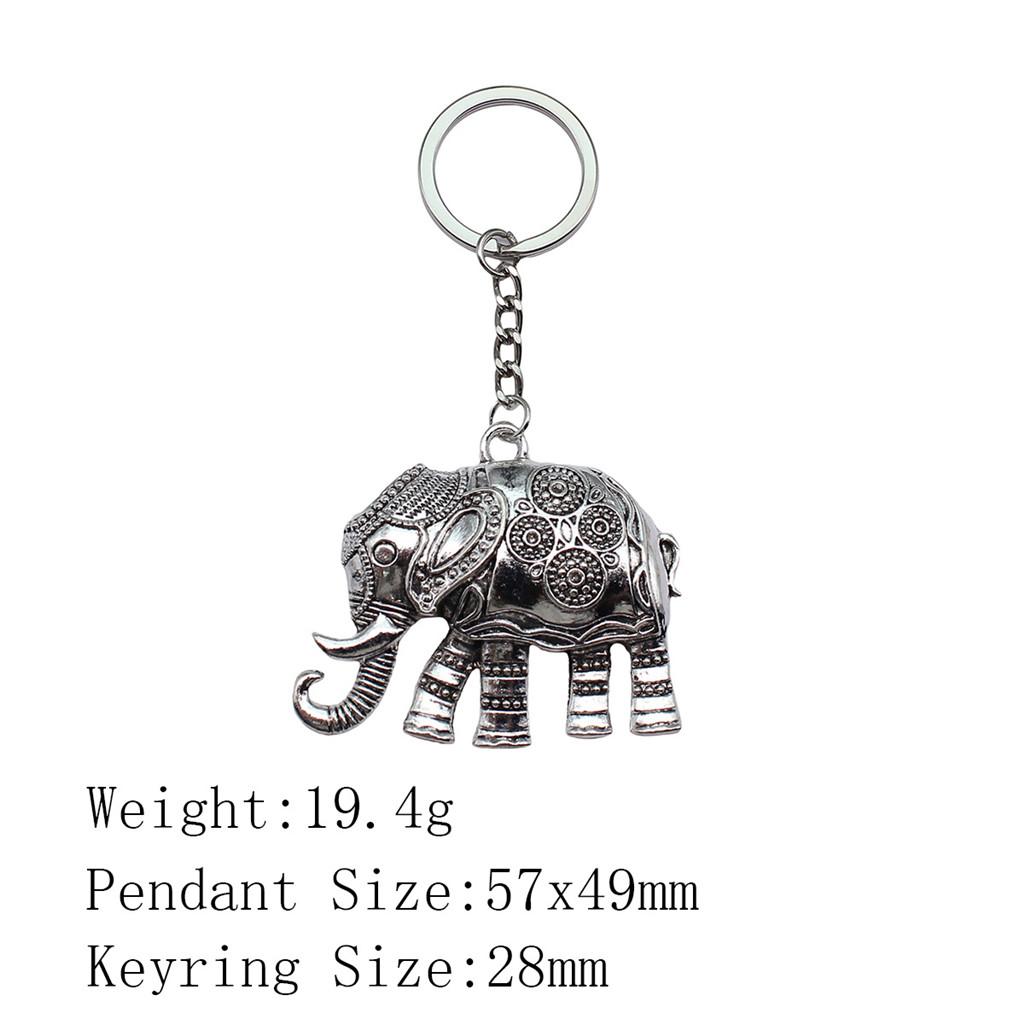 Wedding Anniversary Men Keychain Elephant Key Ring Women's Clothing Chains For Boys