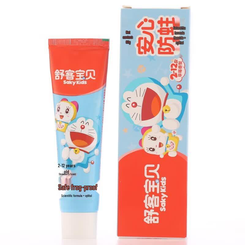 Sakykids Doraemon Strawberry Kids Toothpaste