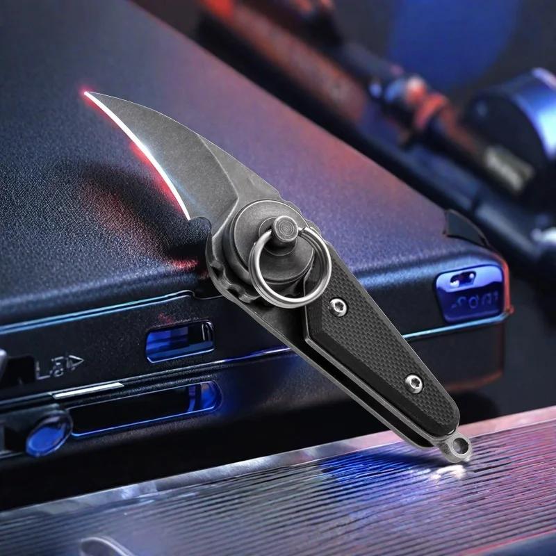 Мини Складной Нож Для Улицы Карманный EDC Удобный Карманный Нож Горячая Распродажа Открытая Коробка Экспресс Нож для Фруктов Материал G10 Шариковый Подшипник