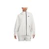 Nike Loose-Fit Solid Color Zip-Up Hooded Jacket Women Jackets Light-Grey FB8244-013